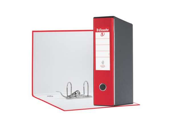 Immagine di Registratore Eurofile G55 - dorso 8 cm - protocollo 23x33 cm - rosso vivida - Esselte