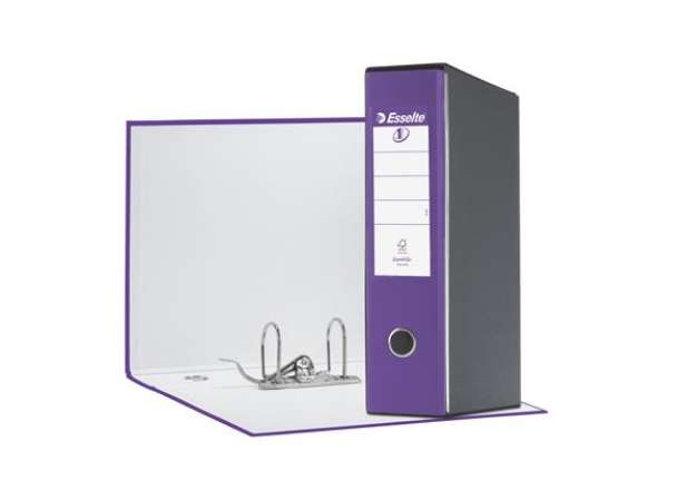 Immagine di Registratore Eurofile G55 - dorso 8 cm - protocollo 23x33 cm - viola - Esselte