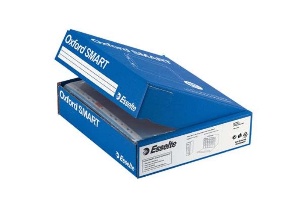Immagine di Buste forate Oxford Smart - Office - buccia - 22 x 30 cm - trasparente - Esselte - conf. 400 pezzi