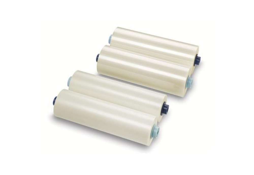 Immagine di Pellicola gloss Nap2 per plastificazione - 330 mm x 76 mt - 75 micron - GBC - conf. 2 bobine