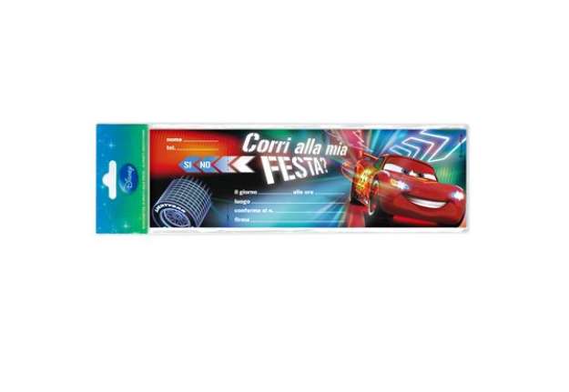 Immagine di Blocchetto invito alla festa Cars 2 Disney - Rex Sadoch - conf. 10 inviti