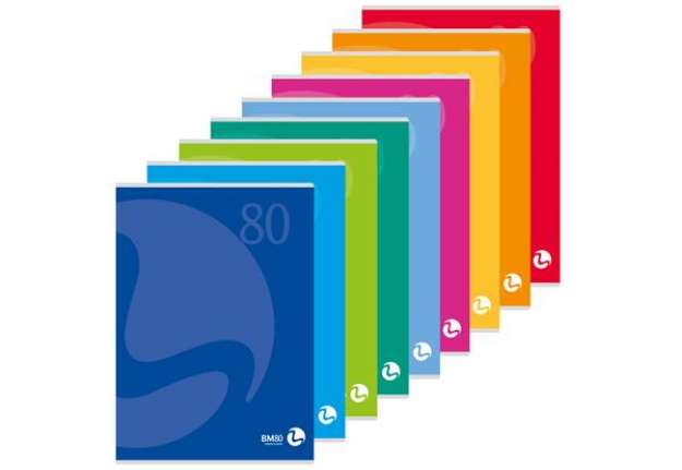 Immagine di Maxiquaderno Color 80 - A4 - rigo di 3a - 80 fogli - 80gr - copertina 250gr - BM