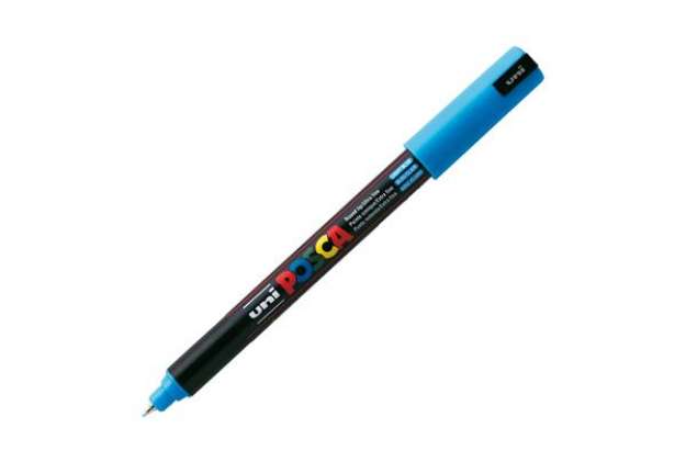 Immagine di Marcatore a base d'acqua Uni Posca Pen PC1M - punta extra fine 0,7mm - azzurro  - Uni Mitsubishi