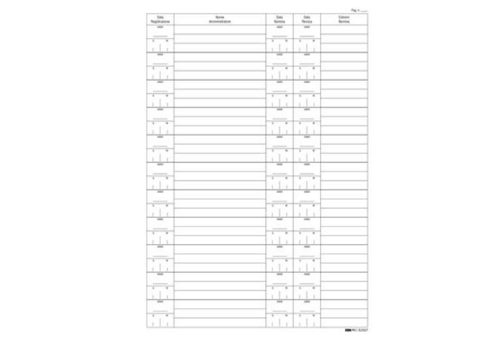 Immagine di Registro nomina/revoca amministratore - 297 x 210mm - 16 fogli - Edipro