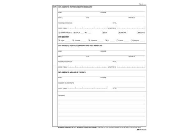 Immagine di Registro anagrafica condominiale - 297 x 210mm - 48 fogli - Edipro