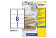 Immagine di Etichette adesive J8565 - in poliestere - inkjet - rimovibili - 99,1 x 67,7 mm - 8 et/fg - 25 fogli