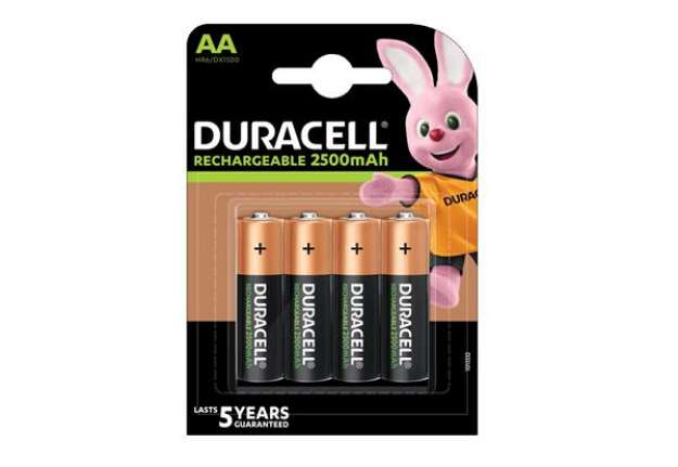 Immagine di Pila AA ricaricabili - 2500 mAh - Duracell Precharged - blister 4 pezzi