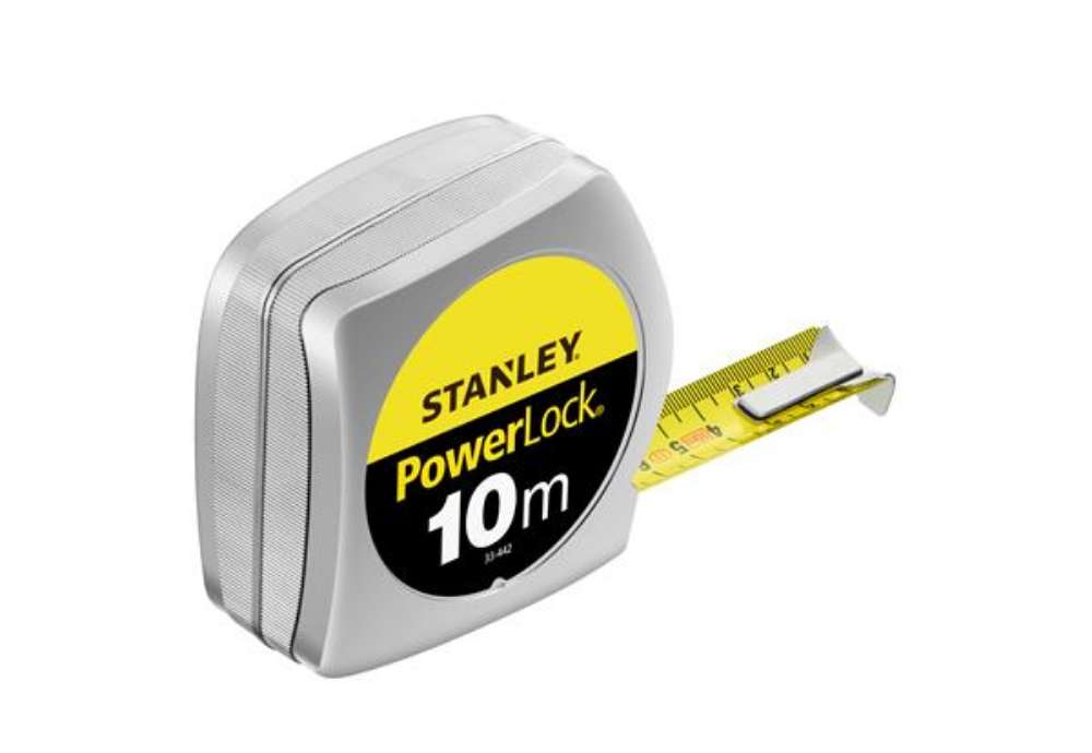 Immagine di Flessometro PowerLock - 10 m - metallo - Stanley