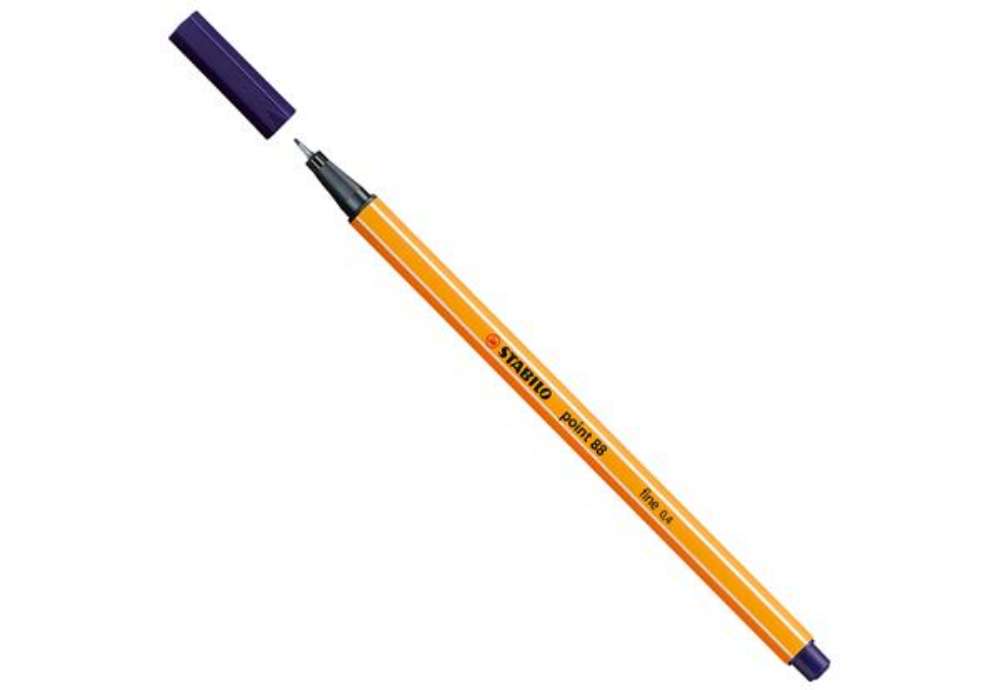 Immagine di Fineliner Point 88 - tratto 0,4 mm - blu notte 22 - Stabilo