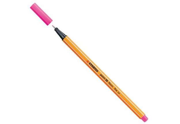 Immagine di Fineliner Point 88 - tratto 0,4 mm - rosa neon 056 - Stabilo