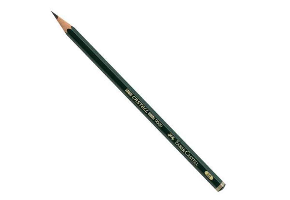 Immagine di Matita in grafite Castell 9000 - gradazione 2B - esagonale - Faber-Castell