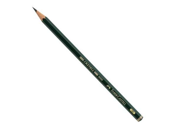 Immagine di Matita in grafite Castell 9000 - gradazione 2B - esagonale - Faber-Castell
