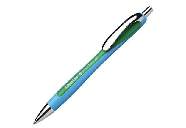 Immagine di Penna a sfera a scatto Slider Rave  - punta XB  - verde - Schneider