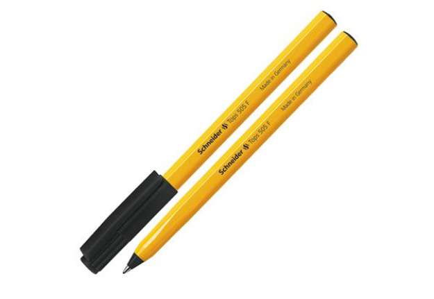 Immagine di Penna a sfera con cappuccio Tops 505  - tratto 0,5mm - nero - Schneider
