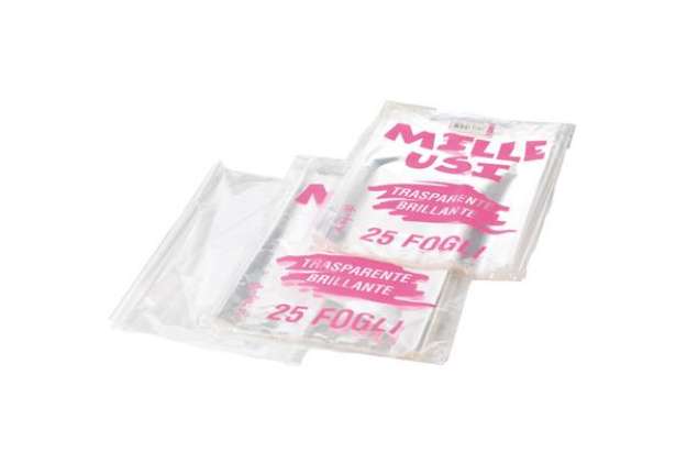 Immagine di Fogli Cellophane - 100 x 130 cm - 30 micron - trasparente  - PNP - conf. 25 pezzi