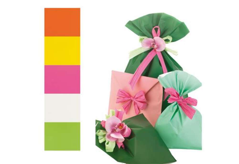 Immagine di Busta regalo Mat Pearly B - 16 x 25 cm - 40 micron - PPL - assortimento 5 colori - PNP - conf. 100 p