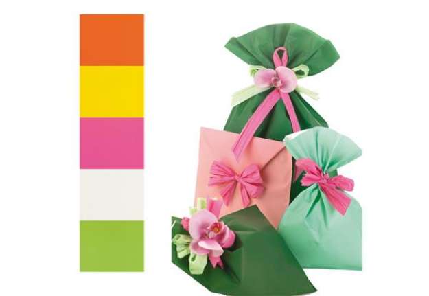 Immagine di Busta regalo Mat Pearly B - 25 x 40 cm - 40 micron - PPL - assortimento 5 colori - PNP - conf. 100 p