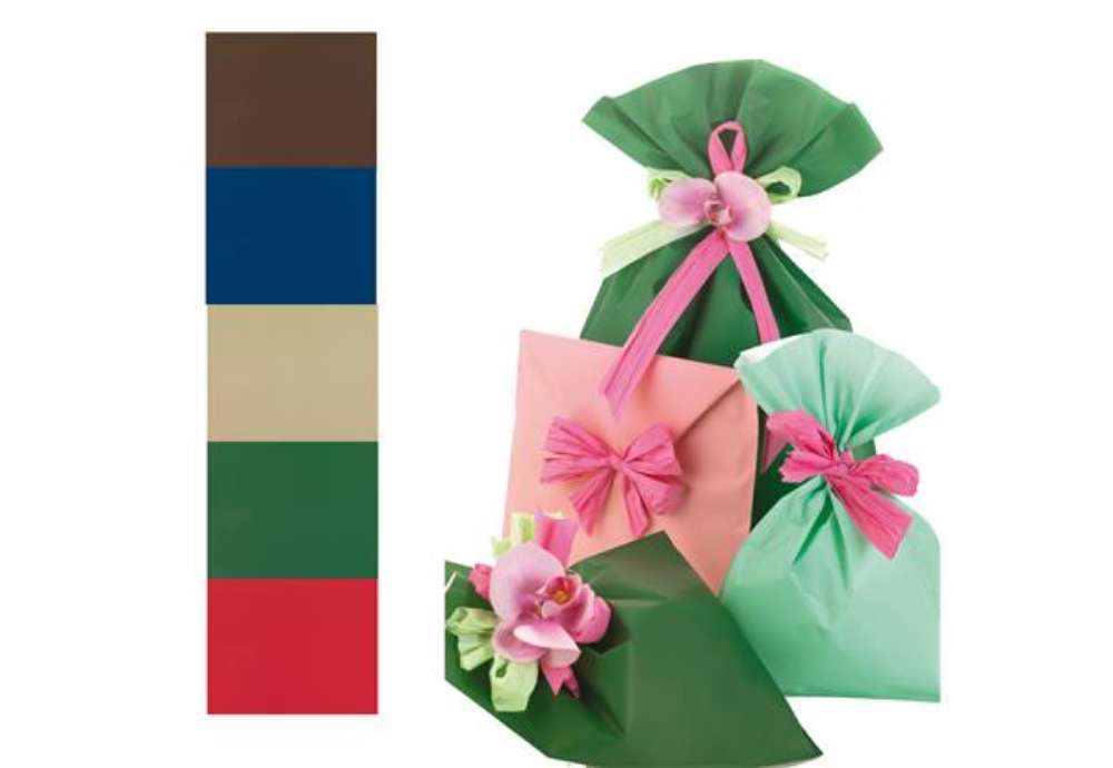 Immagine di Busta regalo Mat Pearly A - 35 x 50 cm - 40 micron - PPL - assortimento 5 colori classici - PNP - co