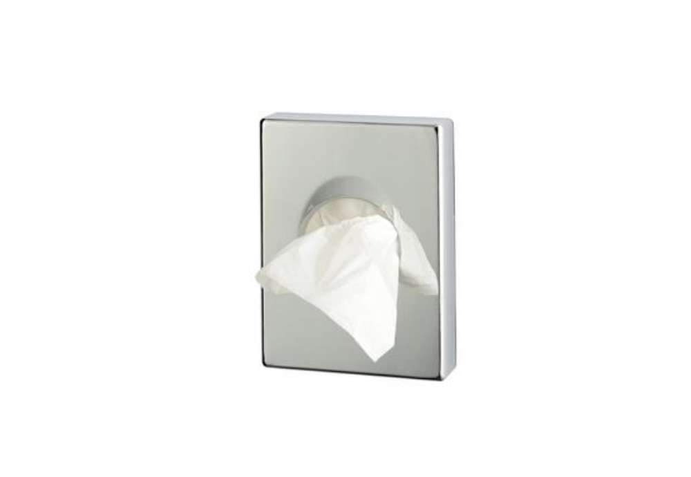 Immagine di Dispenser ABS per sacchetti igienici - 9,8x2,5x13,8 cm - argento cromato - Medial