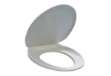 Immagine di Sedile per WC - universale - PPL - distanza fori da 8,5 a 17,5 cm - bianco - Durable