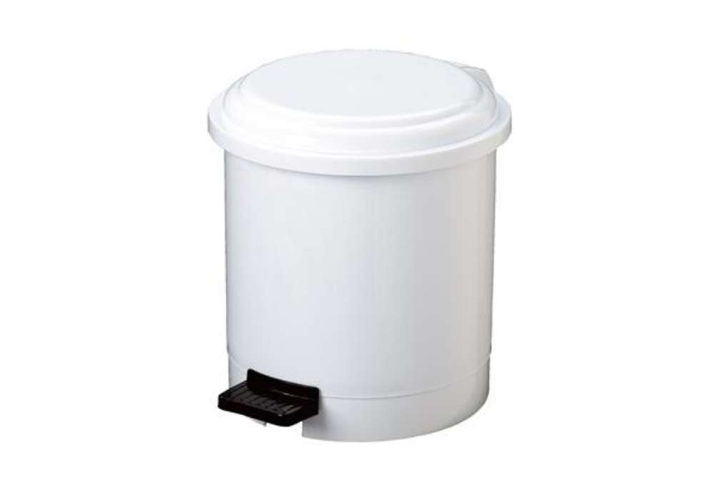 Immagine di Pattumiera a pedale Ruf - PP - 3 L - diametro 17,5 cm - altezza 21 cm - bianco - Medial