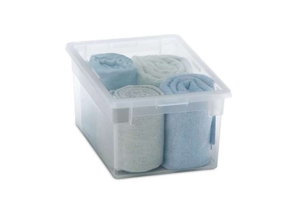 Immagine di Contenitore multiuso Light Box M/2 - 19,5x28x13,2 cm - 6 L - plastica -  trasparente - Terry