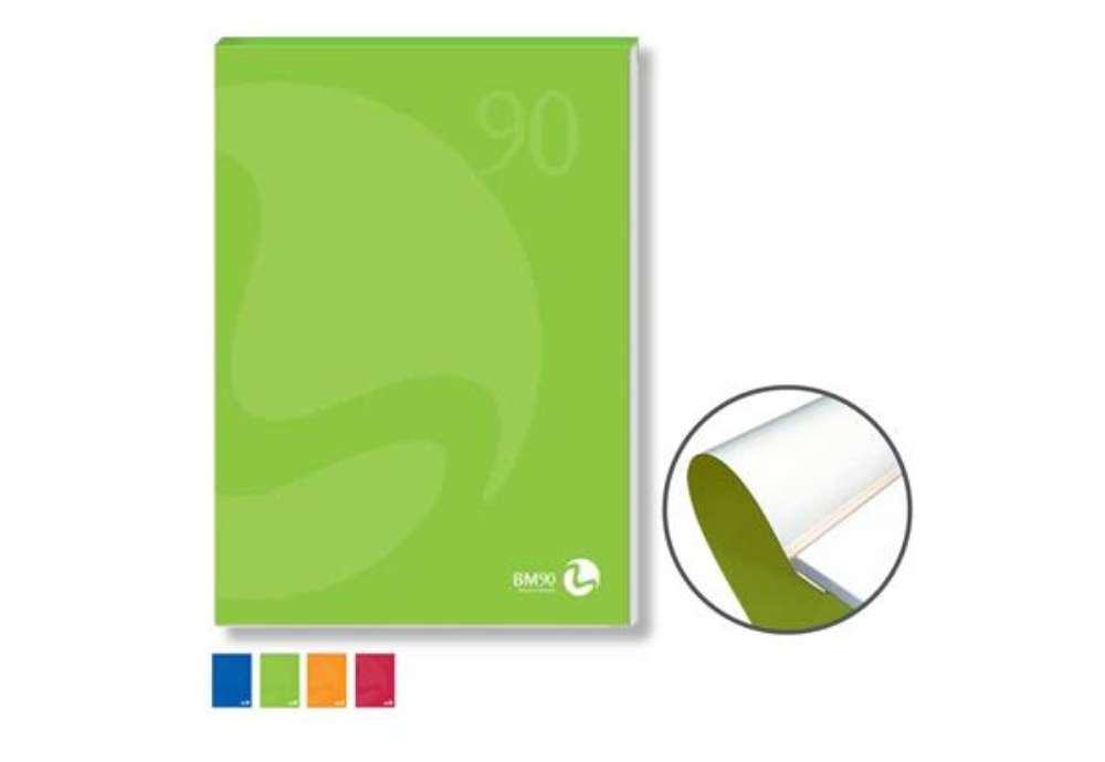 Immagine di Blocco notes BM90 - A4 - collato lato corto - quadretti 10mm - 80fg - 90gr - copertina 250gr - BM