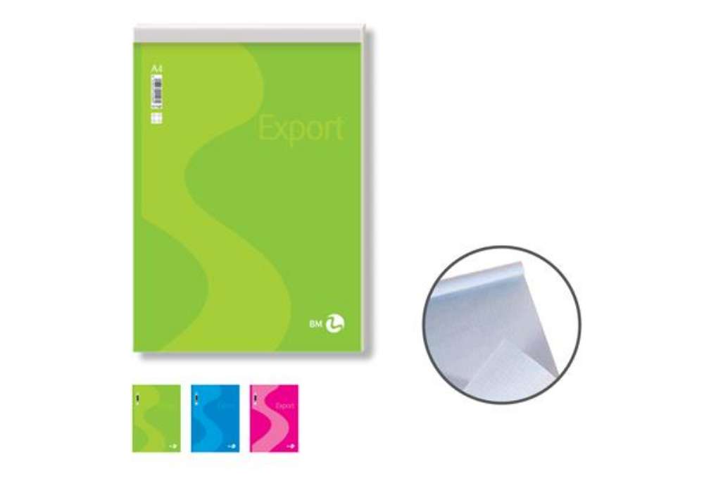 Immagine di Blocco note Export - 5mm - 210 x 297mm - 50gr - 50 fogli - BM