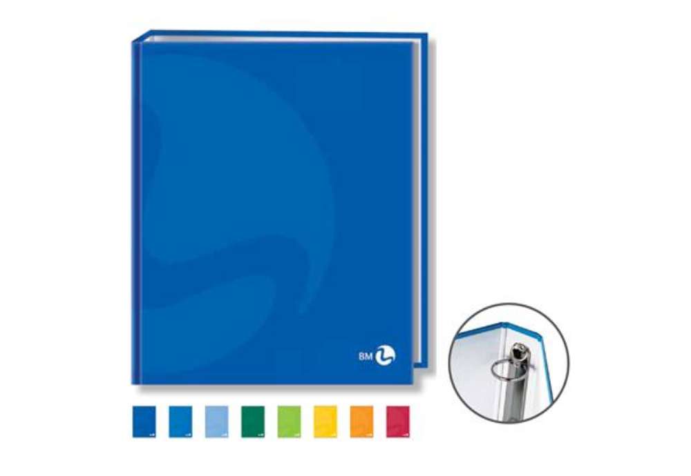 Immagine di Raccoglitore Color - A4 - 4 anelli tondi 30 mm - dorso 4 cm - colori assortiti - BM