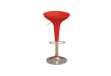 Immagine di Sgabello bar - ABS/acciaio cromato - 35x45x55/78 cm - rosso - Serena Group