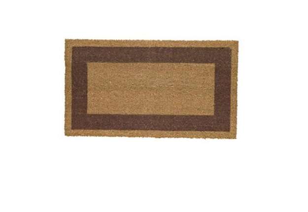 Immagine di Zerbino Cocco - 60 x 100 cm - fondo in vinile - marrone - Velcoc