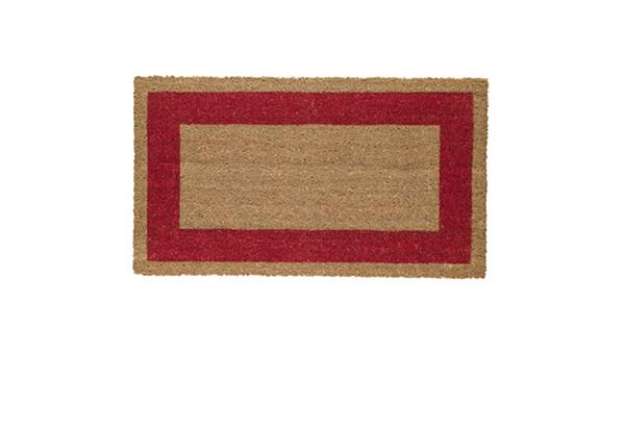 Immagine di Zerbino Cocco - 60 x 100 cm - fondo in vinile - rosso - Velcoc