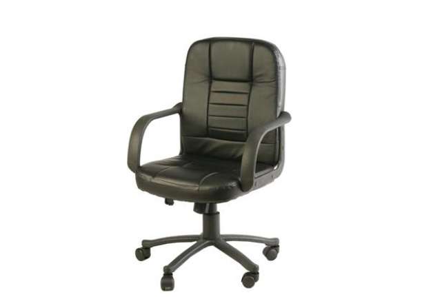 Immagine di Poltrona direzionale Detroit HC4418M - con ruote e braccioli - nero - Serena Group