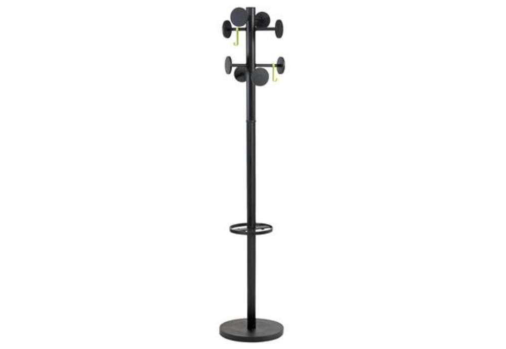 Immagine di Appendiabiti Stand3 - 8 posti - 175 x 37 cm - nero - Alba