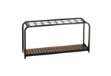 Immagine di Portaombrelli Multi - 16 posti - 100,2 x 26 x 52,5 cm - nero/acciaio - Medial