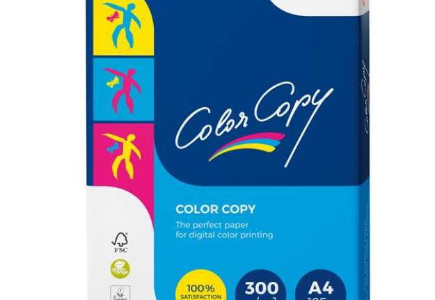 Immagine di Carta Color Copy - A4 - 300 gr - bianco - Mondi - conf. 125 fogli