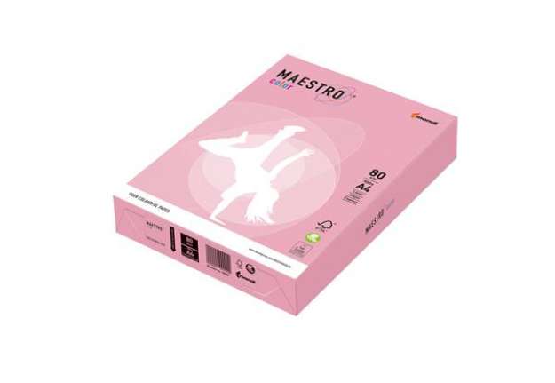 Immagine di Carta Maestro Color - A4 - 80 gr - rosa tenue OPI74 - Mondi - conf. 500 fogli