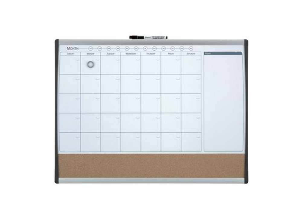Immagine di Organizer magnetico con calendario mensile - 58,5 x 43 cm - Nobo