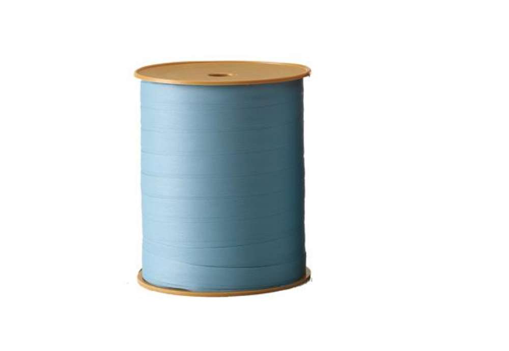 Immagine di Nastro regalo Vintage bifacciale - blu avio 69 - 10mm x 250mt - Bolis