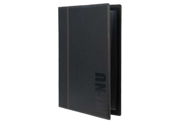 Immagine di Portamenù Trendy - 1 inserto doppio incluso - A4 - 24 x 34 cm - nero - Securit