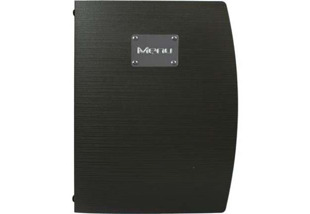 Immagine di Portamenù Rio - 1 inserto doppio incluso - A4 - 24 x 34 cm - nero - Securit