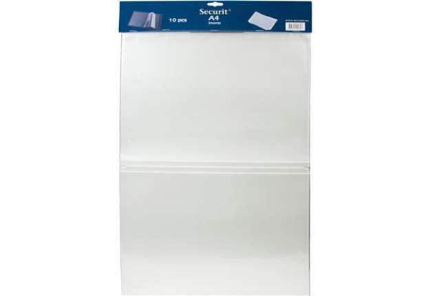 Immagine di Inserto doppio per portamenù (Trendy, Design, Rio, Royal) - A4 - Securit - set 10 pezzi