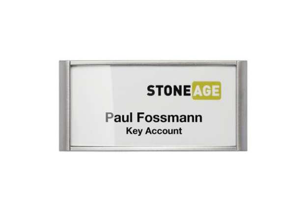 Immagine di Portanome Classic con magnete - 3,4 x 7,4 cm - Durable - conf. 10 pezzi