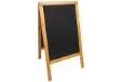 Immagine di Lavagna Sandwich - cavalletto Teak - 69 x 125 cm - Securit
