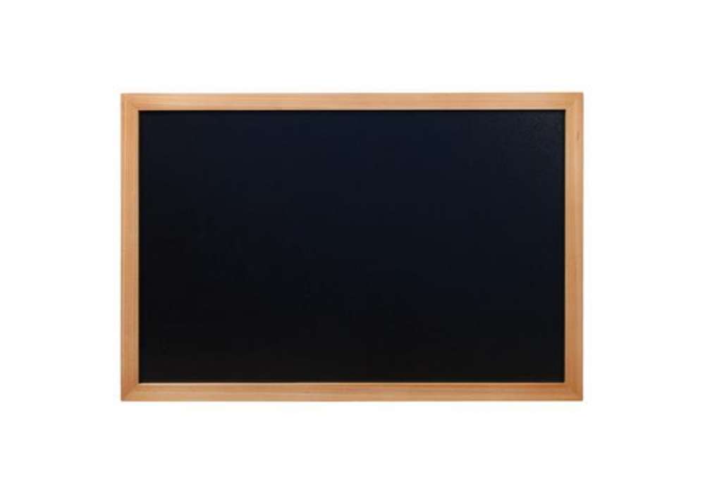 Immagine di Lavagna Woody - teak - 40 x 60 cm - Securit