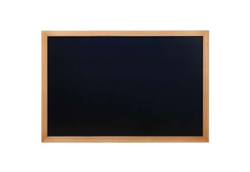 Immagine di Lavagna Woody - teak - 60 x 80 cm - Securit