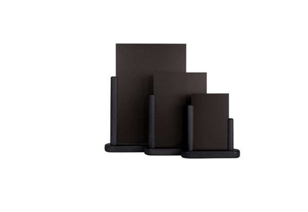 Immagine di Lavagna da tavolo Elegant - A5 - 20 x 23 x 6 cm - nero - Securit