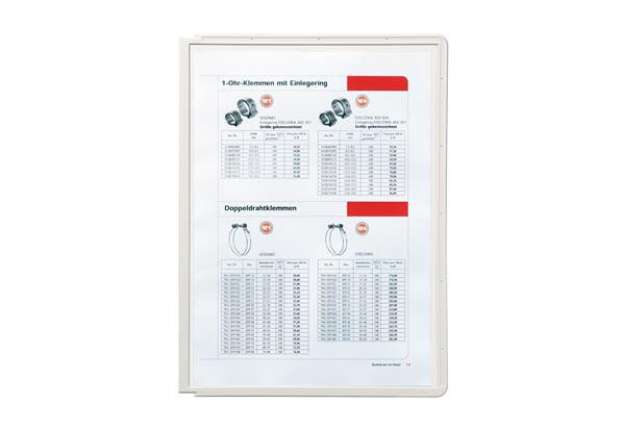 Immagine di Pannelli di ricambio Sherpa per leggii Vario - grigio - Durable - conf. 5 pezzi