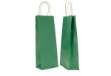 Immagine di Portabottiglie BARBERA - maniglie cordino - 14 x 9 x 38 cm - carta biokraft - verde - Mainetti Bags