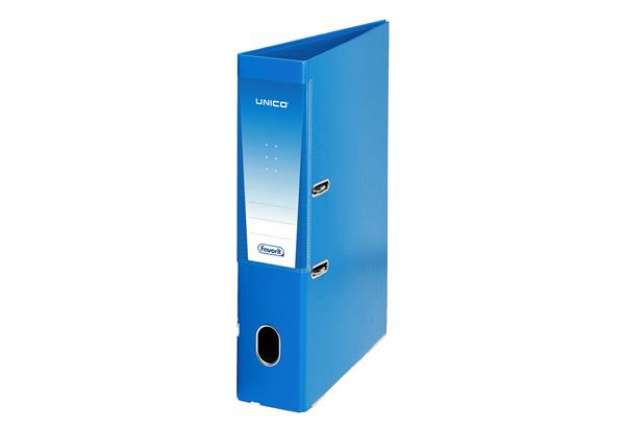 Immagine di Registratore Unico Rado - dorso 8 cm - protocollo 23x33 cm - azzurro - Favorit